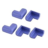 uxcell コーナークッション　コーナーガード　コーナーパッド　コーナーカバー ケガ防止　保護 コーナー エッジ ガード プロテクター クッション 家庭 安全 家具テーブル 用 ダークブルー 5 個