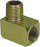Coxreels 208 Brass 90 Degree Straight Elbow for Spring Driven Reel, 3/8 Male x Female NPT, 300 PSI b