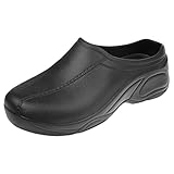 Dovewill 男性　女性　料理人　作業靴　シューズ　レインシューズ　滑り止め　ソフト　防水　全5サイズ2色選べる - ブラック, 37