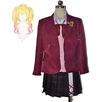 【最終値下げ】にじさんじ　星川サラ 制服 コスプレ衣装ウィッグ付きフルセット Amazon | バーチャルYouTuber 星川サラ 制服 新衣装 コスプレ