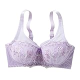 (ニッセン) nissen 大きいサイズ バストをしっかり包む フルカップ ブラジャー ラベンダー系 H85