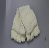 Excellent.advanced? 素敵な汎用性の高い綿フランネル グローブ半分指反転暖かい手袋