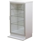 ライフスタイリングショップ コレクションラック ミラー 4段 幅45.5×奥行39×高さ85cm ホワイト FS-256WH