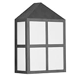 Livex Lighting 2999-04 Outdoor Wall Lantern with White Acrylic Lens Shades, Black [並行輸入品]