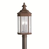 Kichler 9918TZ Kirkwood Transitional Outdoor Post Light In Tannery Bronze [並行輸入品]