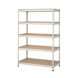 ボードラック 幅120×奥行45×高さ210cm 5段 ニューアイボリー 200㎏/段