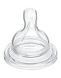 フィリップスAvent Airflex媒体流乳首3Month 2Pack (Avent) (x6) - Philips Avent Airflex Medium Flow Teat 3month 2P