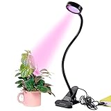 【Cadrim】植物育成LEDライト LED PlantLight 水耕栽培ランプ クリップライト 室内栽培 観葉植物 園芸 日照不足解消 USB給 電低消費電力省エネ 8W