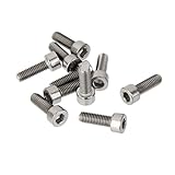 Homyl 工業用　M5 * 15 チタン 　キャップ ヘッド ソケット 　合金 　ヘッド　 六角ねじ 　六角レンチ 　ボルト　10個