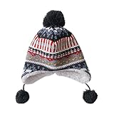 暖かい帽子ニット帽子プラスベルベットの耳保護帽子多色ジャガード