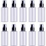 Kziazoi スプレーボトル 10本 アルコール対応 100ML 150ML 200ML 280ML 小分けボトル 遮光 スプレー容器 PET スプレー 詰め替え容器 霧吹き 詰替ボトル 次亜塩素酸水対応 (200ml,とうめいしょく)
