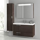 Nameeks ans184 ACF 39 – 1-5 "壁マウントVanity Set with木製キャビネット、セラミックに、 ACF ANS184-637509932220