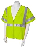 Jackson Safety ANSI Class 3 Mesh Deluxe Style Polyester Safety Vest with Silver Reflective by Jackso