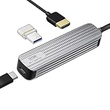 サンワダイレクト USBハブ ドッキングステーション HDMI 4K / USB C ×1 / USB A×1 バスパワー 400-HUBC11GM