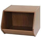 ブロックボックス「Klotz（クロッツ）ワイド」【IT】ブラウン(#9836942-97521)約40×38.8×30.5cm スタッキング 積み重ね 組み合わせ収納