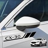 車 ステッカー デカール サイド ドレスアップ フェンダーステッカー CX-30 DM系 DMEP DM8P DMFP などの車種に適用 反射 耐熱 防水ステッカー 左右1枚ずつ 多位置貼付可能 （CX-30 ，ブラック）