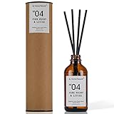 Aroma Naturals ルームフレグランス リードディフューザー ピンク牡丹＆ライチ エッセンシャル オイル ルームフレグランス 100 ml…