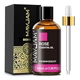 MAYJAM エッセンシャルオイル ローズ アロマオイル 30ml 精油 天然100% マッサージオイル アロマ ディフューザー／加湿器用 芳香用 プレゼント