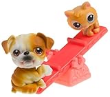 Littlest Pet Shop Pet Pairs - Bulldog and Kitten on See-saw [並行輸入品]