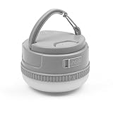 Ploarnovo LEDランタン アウトドアライト 懐中電灯 マグネット式 USB充電式 超軽量 キャンプ 夜釣り エクスプローラーなど適用 ハンドル付き (グレー)