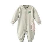 only J 出産お祝い/プレゼン 新生児服 前開き 可愛い ベビー服　カバーオール　長袖　ロンパース　外出 クマ　男女兼用　冬　厚