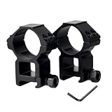 ToopMount 30 mm スコープリング ハイプロファ 取り付けリング イル ピカティニー マウントアダプター アダプター 20 mm レール用軽量サイトマウントリング 1.18 インチ 頑丈な光学アルミニウム サイトアダプター ストップピン付き アウトドア サバゲー スポーツ用