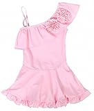 next.design 女の子 キッズ 水着 スイムウェア ワンピース ピンク (L（7-8才）)