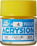 GSI クレオス(GSI Creos) アクリジョンカラー イエロー (黄) 光沢 10ml ホビー用塗料 N4