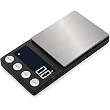 (Upgradaed) Disenkelubo Digital Mini Scale, 500g /0.01g Pocket Scale, Pocket Scale, Electronic Smart Scale, 6 Units, LCD Back