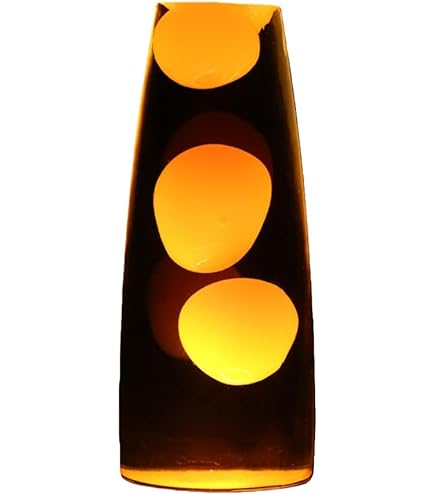 Amazon.co.jp: レトロ ロケット ラバランプ オレンジ/イエロー