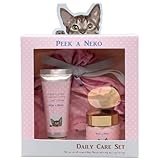 コージカンパニー ハンドクリーム ハンド＆ボディクリーム 巾着袋 セット スウィートフラワー ギフトBOX入り ハンド ボディ ケア 猫 コスメ 誕生日 女性 ピーカーネコ ピンク ギフト プレゼント 172831