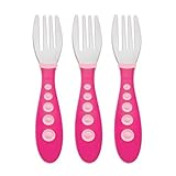 Gerber Graduates Kiddy Cutlery Forks in Assorted Colors 3-count [並行輸入品]