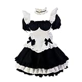 [FULINE] メイド服 レディース コスプレ衣装 lolita メイド服 コスチューム 仮装 学園祭 メイドカフェー セクシー 仮装 ブラック 3XL
