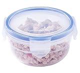 EASYLOCK 保存容器 プラスチック 丸 小 マイクロウェーブ 300ML RP031W