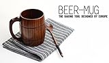 Eco FriendlyハンドクラフトDIY木製ミルクコーヒーマグJujube木製ティーカップビールタンブラーマグW /ハンドル水カップGood for Health