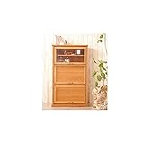 日本製 カントリー風 70cm幅キャビネット ナチュラル 完成品