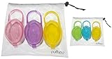 Best Seller - PurePouch BPA-Free Nipple Shield Case & Pacifier Case, Set of 3, With Free Mesh Sack -