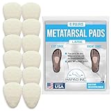HAPAD Metatarsal Pad, Large, 3/8 thick - 6 Pairs of Pads by HAPAD