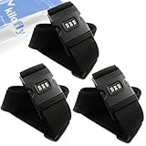 kilofly 3 Dial Combination Lock Luggage Strap [Set of 3] [並行輸入品]