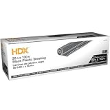 HDX 20フィートX 100 ft。ブラック6 Milプラスチックシーティング