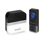 ワイヤレスチャイム HOMECUBE ドアホン 4段階音量調整 無線チャイム 58メロディー 玄関ベル 電池式 防水防塵 玄関チャイム 受信範囲500M (受信機1個 送信機1個)