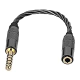 ヘッドホンアダプター、4.4mmバランスオス→3.5mmステレオメスアダプターケーブル、ZX507 DMPZ1 ZX300A WM1Z 4.4mmヘッドホンケーブル用。