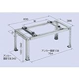 バクマ工業:平地・傾斜置用架台 型式:B-HZAM3（1セット:4台入）