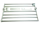LONG-MOUNTAINS タオルラック 多機能 棚 ラック バスルーム アルミ (50cm(幅/2段＋フック）)