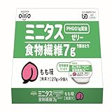 日清オイリオ ミニタス 食物繊維 ゼリー 243g(27g×9個) 9個入り セット もも味 栄養補給