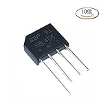 Poilee 10個 ブリッジダイオード整流器 KBL406 4A 600V SEP ブリッジ整流器 電子工作 部品 セット