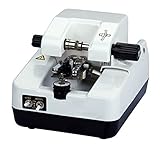 Hanchen LY-1800AT メガネ自動溝掘機 12mmガイド輪 交流モーター メガネ加工器具 ステンレスの透かしパネル 眼鏡屋用 (110V, PCブレード)
