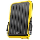 SP Silicon Powerシリコンパワー ポータブルHDD 2TB 2.5インチ 外付け USB3.2 Gen1対応 (USB3.1 / USB3.0 / USB2.0 互換) IPX4 防水 耐衝撃 3年保証 イエロー SP020TBPHD66SS3Y
