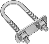 Stanley Hardware V2193 1/4" x 3/4" x 2-1/2" U Bolt w/Plate & Hex Nuts in Stainless Steel [並行輸入品]