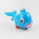 Newborn baby Children Plastic Clockwork Wind-up Toy Baby bath toy Children Clockwork fountain dolphi